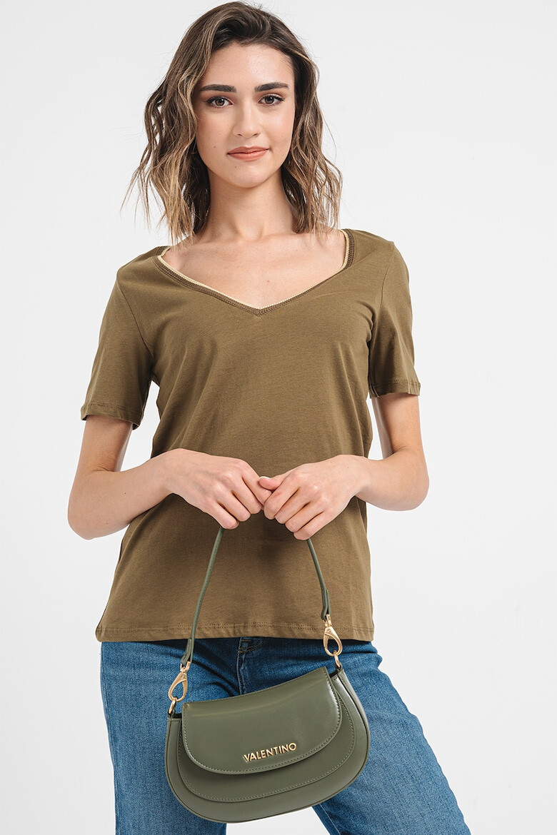 Vero Moda Tricou de bumbac organic cu decolteu in V Ranva - Pled.ro