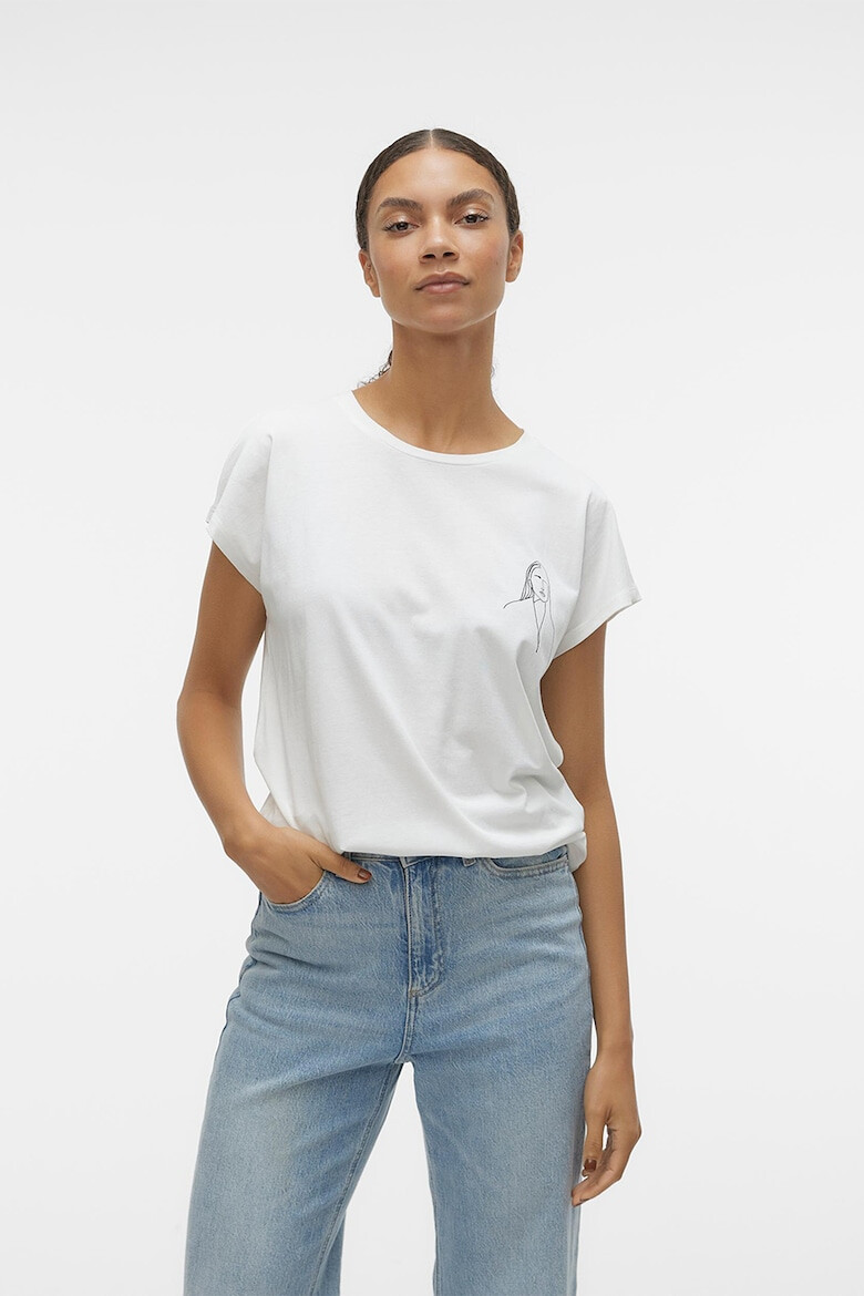 Vero Moda Tricou de bumbac organic cu imprimeu - Pled.ro