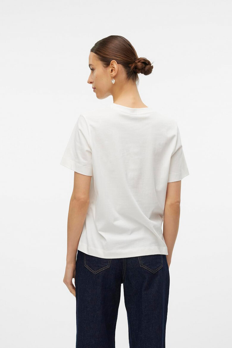 Vero Moda Tricou din bumbac organic cu detaliu text pe piept Mati - Pled.ro