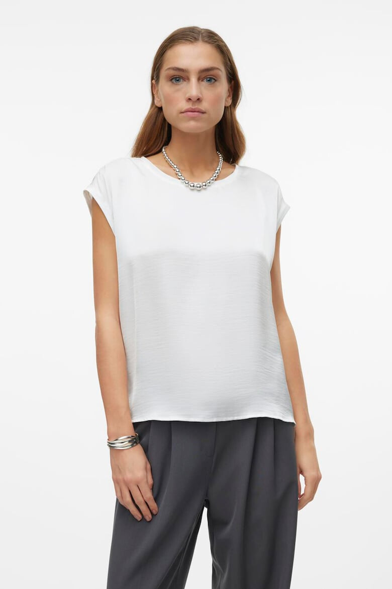 Vero Moda Tricou din satin cu decolteu rotund - Pled.ro