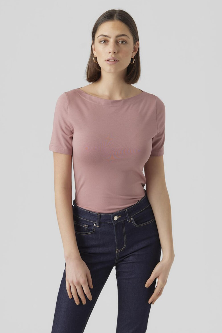 Vero Moda Tricou uni cu decolteu barcuta - Pled.ro