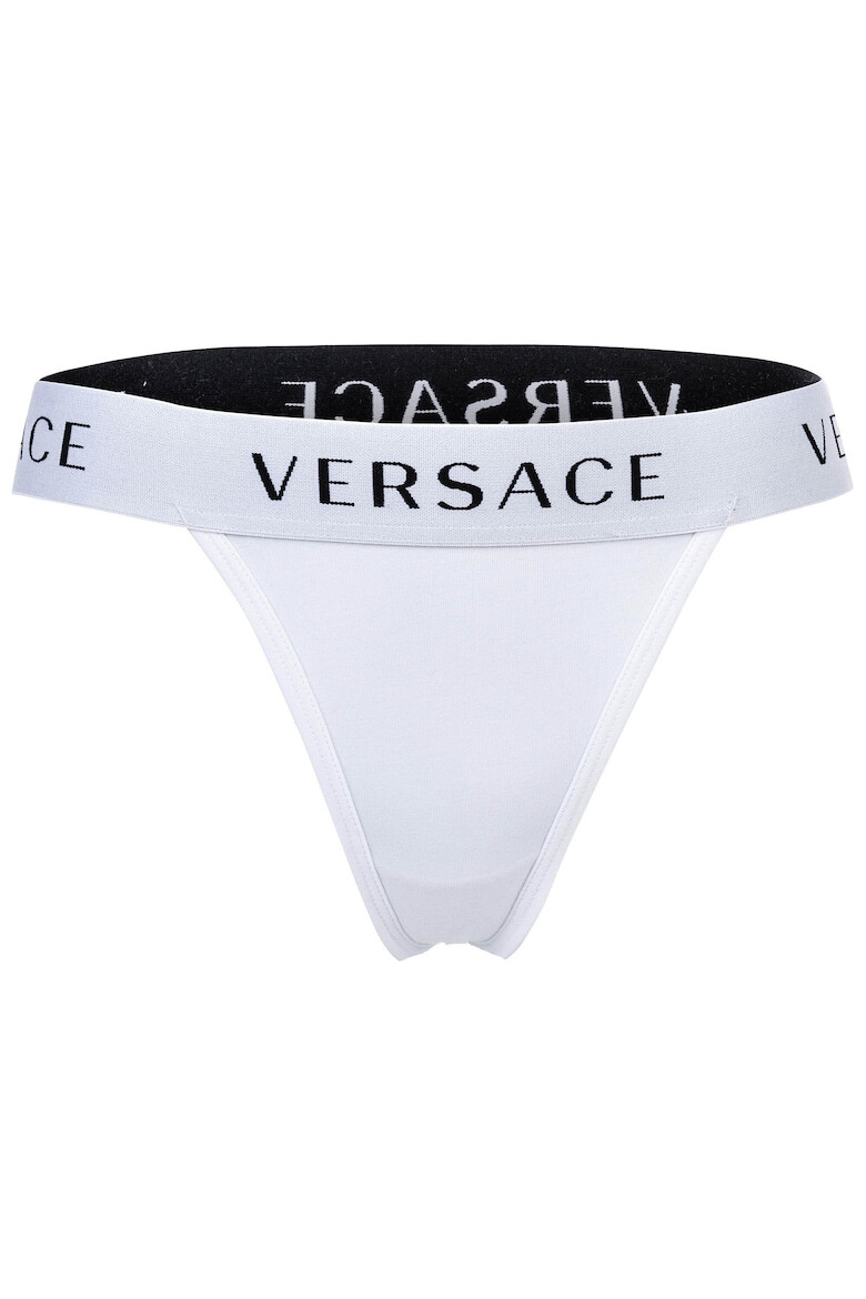 Versace Chiloti tanga cu banda logo in talie - Pled.ro