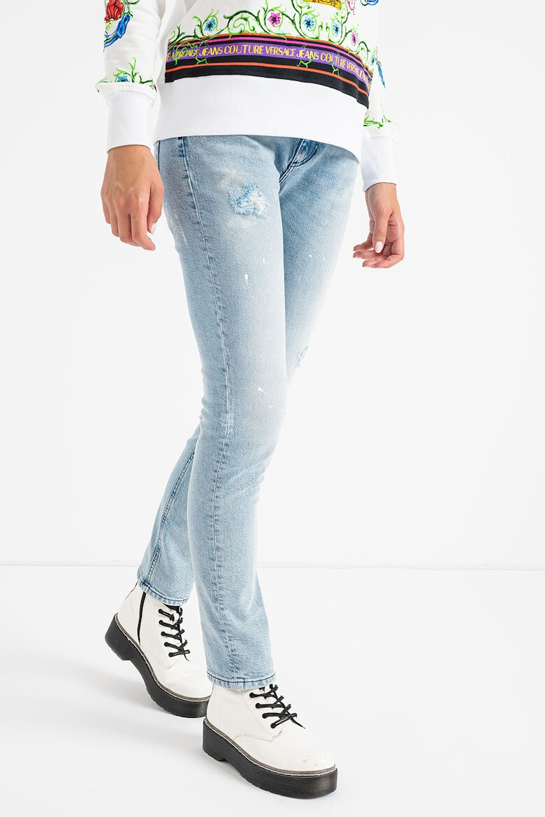 Versace Jeans Couture Blugi skinny cu aspect deteriorat - Pled.ro