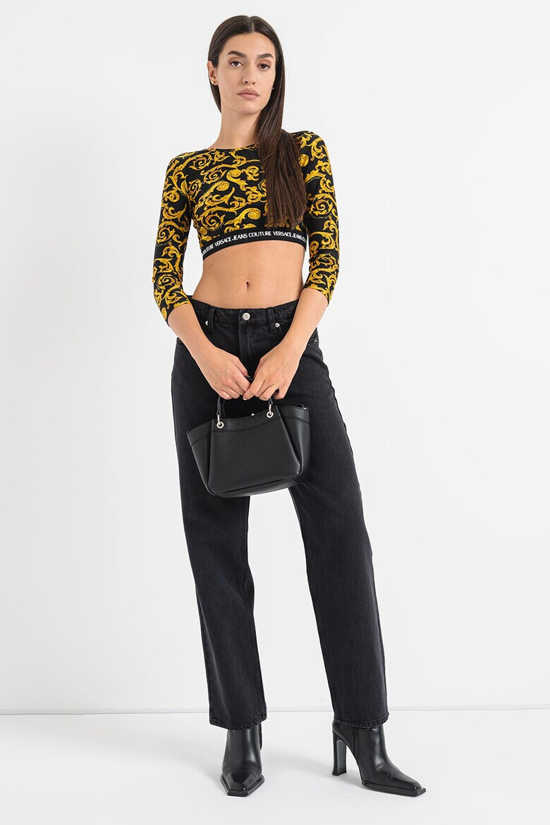 Versace Jeans Couture Bluza crop cu model - Pled.ro