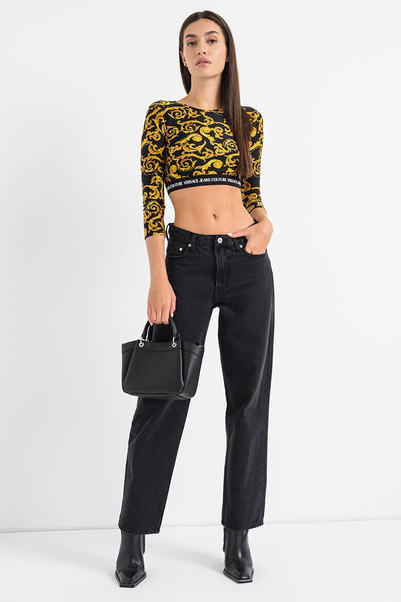 Versace Jeans Couture Bluza crop cu model - Pled.ro