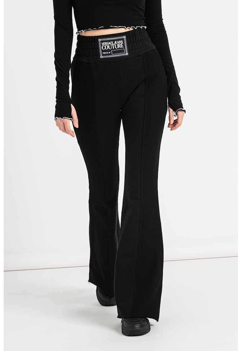 Versace Jeans Couture Pantaloni evazati cu talie inalta - Pled.ro