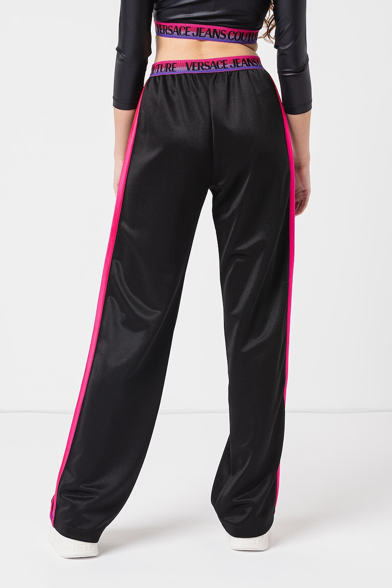 Versace Jeans Couture Pantaloni sport drepti cu dungi laterale contrastante - Pled.ro