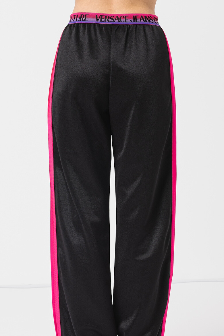 Versace Jeans Couture Pantaloni sport drepti cu dungi laterale contrastante - Pled.ro