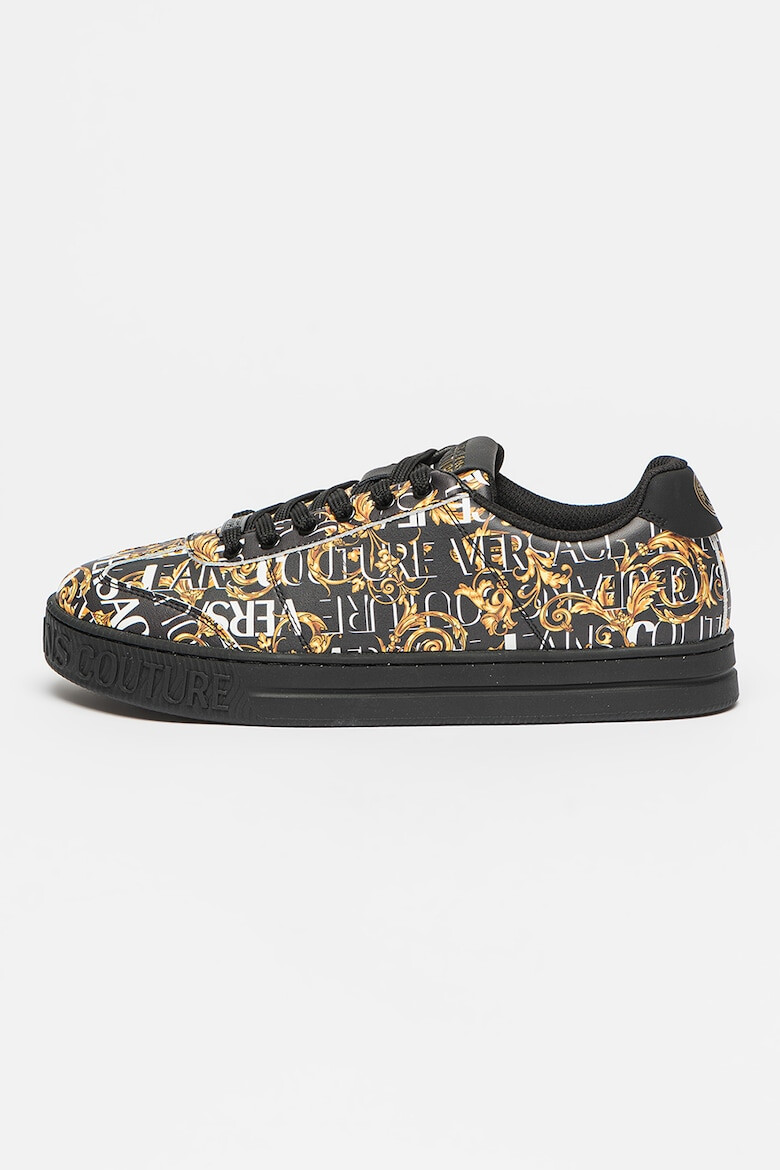 Versace Jeans Couture Pantofi sport de piele si piele ecologica cu model logo - Pled.ro