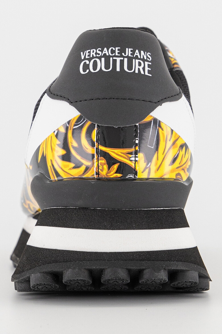 Versace Jeans Couture Pantofi sport cu imprimeu logo si garnituri din piele ecologica - Pled.ro