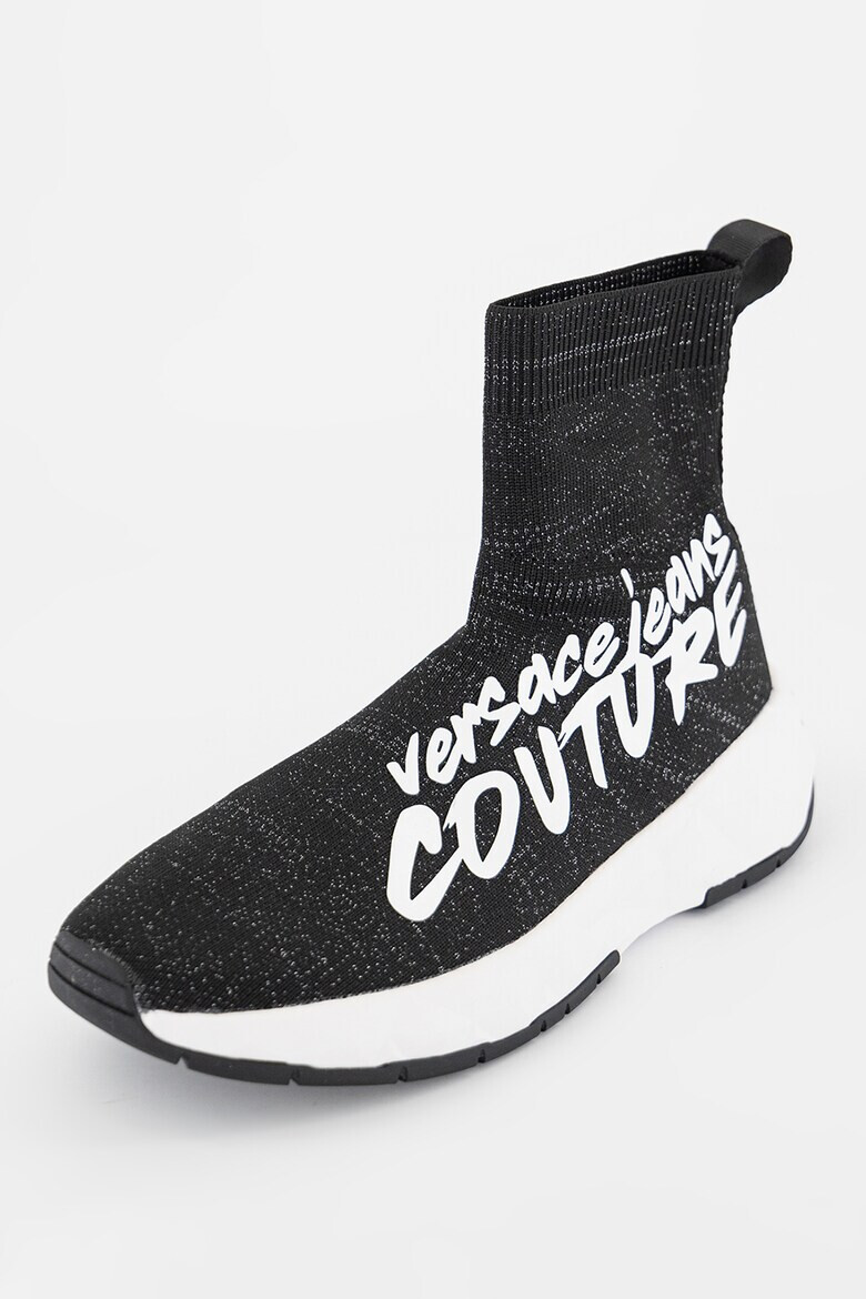 Versace Jeans Couture Pantofi sport de piele ecologica si material textil - Pled.ro