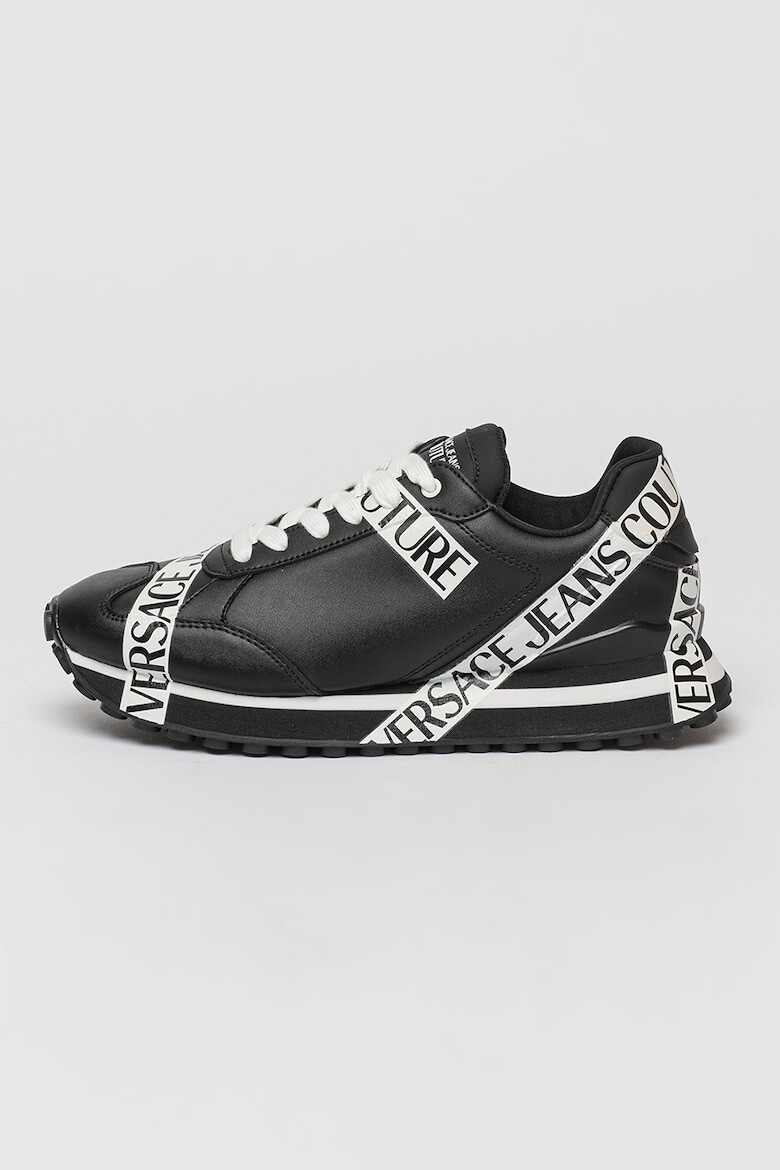 Versace Jeans Couture Pantofi sport de piele si piele ecologica cu banda logo Spyke - Pled.ro