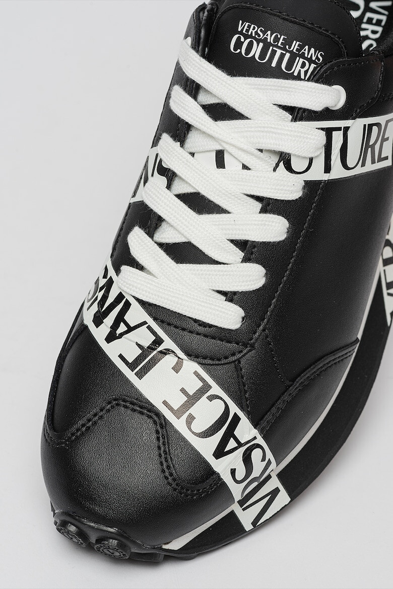 Versace Jeans Couture Pantofi sport de piele si piele ecologica cu banda logo Spyke - Pled.ro