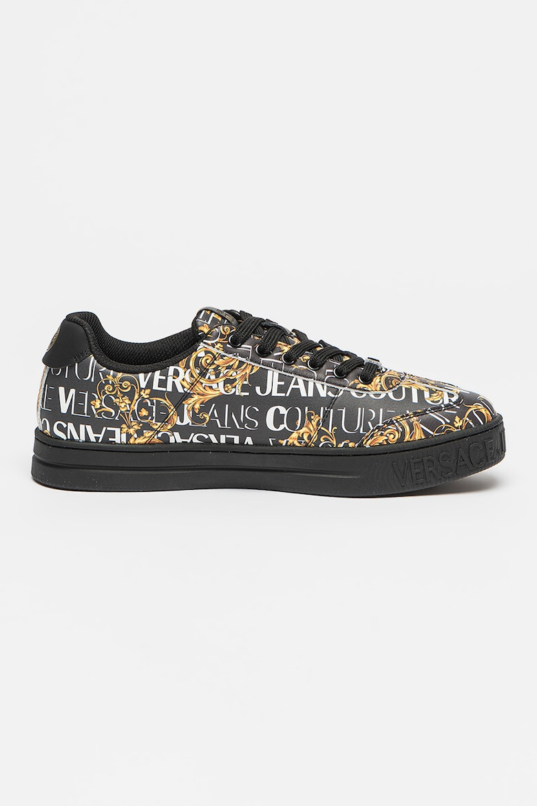 Versace Jeans Couture Pantofi sport de piele si piele ecologica cu model logo - Pled.ro