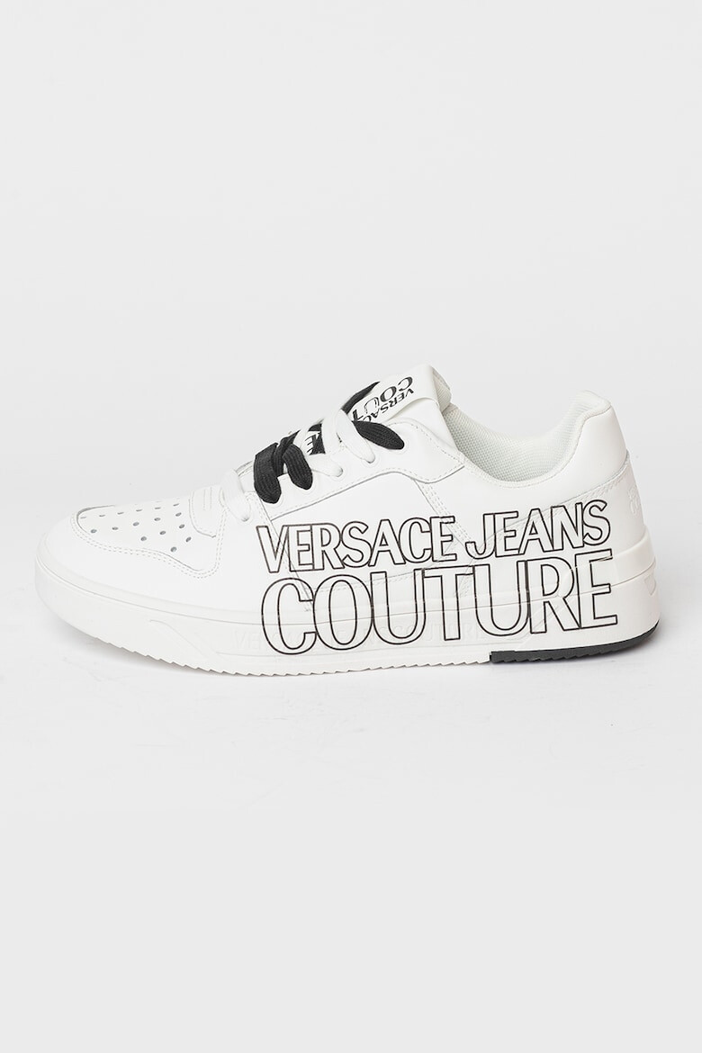 Versace Jeans Couture Pantofi sport din piele si piele ecologica cu logo - Pled.ro