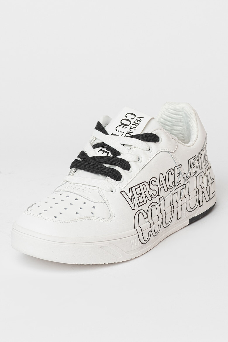 Versace Jeans Couture Pantofi sport din piele si piele ecologica cu logo - Pled.ro