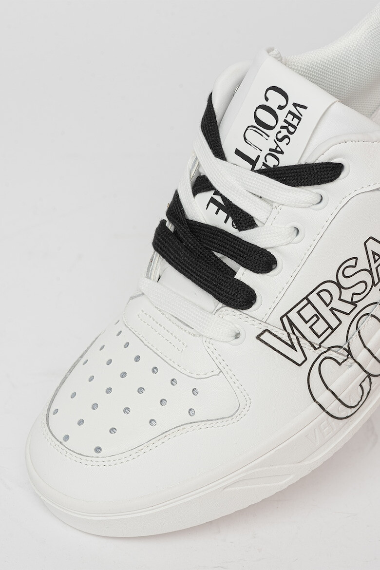 Versace Jeans Couture Pantofi sport din piele si piele ecologica cu logo - Pled.ro