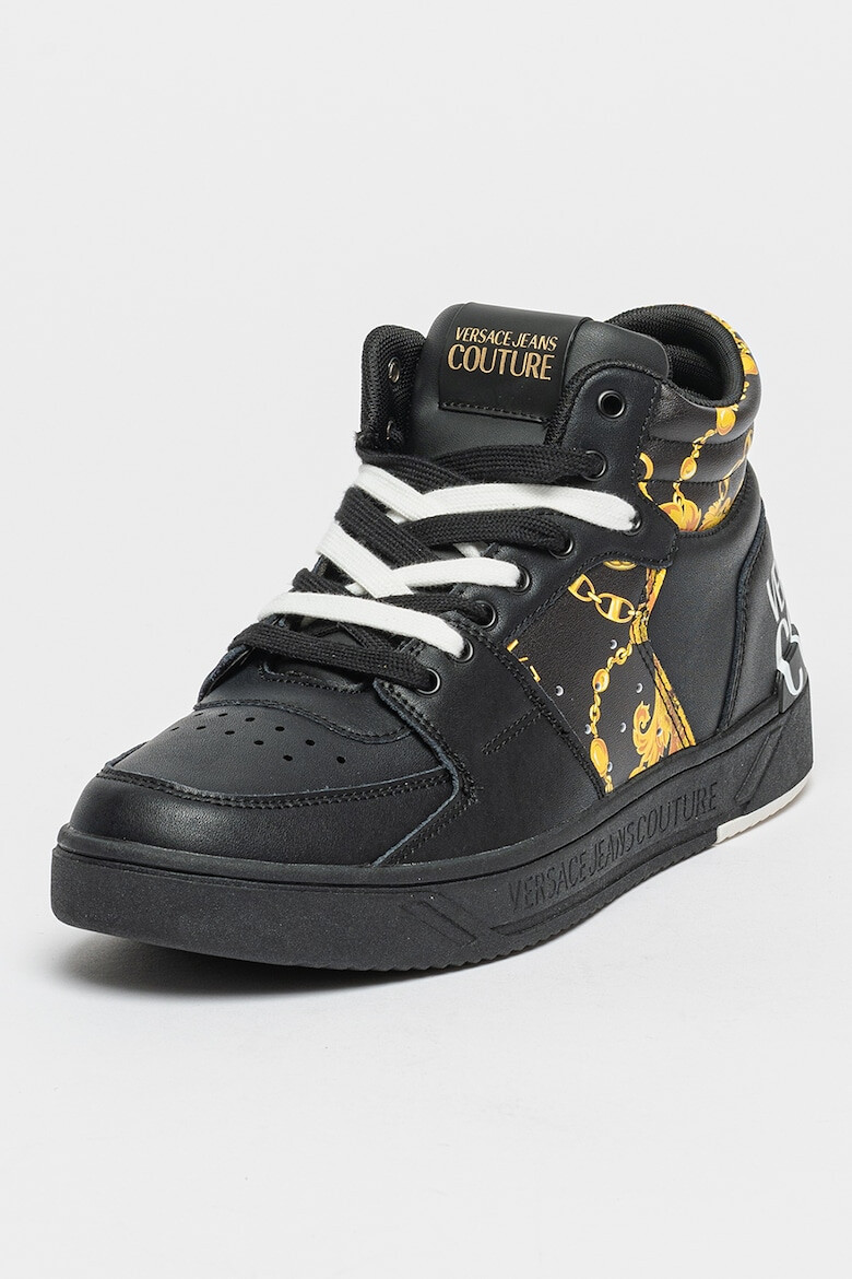 Versace Jeans Couture Pantofi sport mid-high cu insertii din piele - Pled.ro