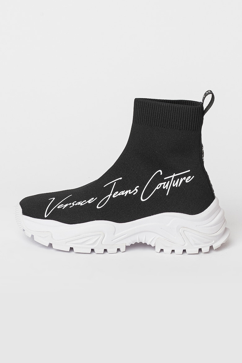 Versace Jeans Couture Pantofi sport mid-high slip-on cu partea superioara din materiaL textil - Pled.ro