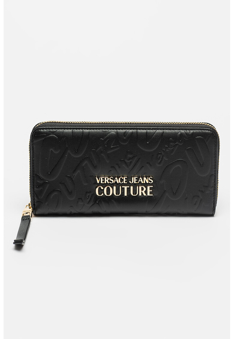 Versace Jeans Couture Portofel cu fermoar si logo in relief - Pled.ro