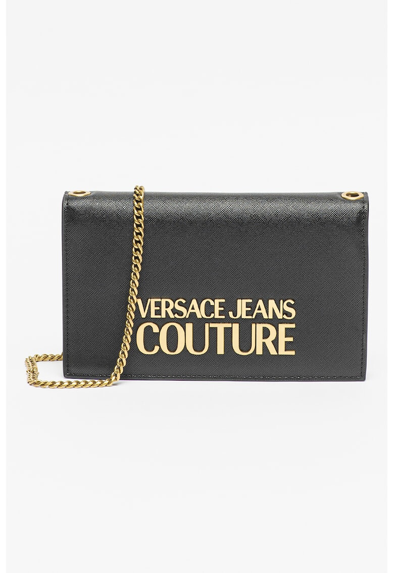 Versace Jeans Couture Portofel de piele ecologica cu bareta detasabila din lant - Pled.ro