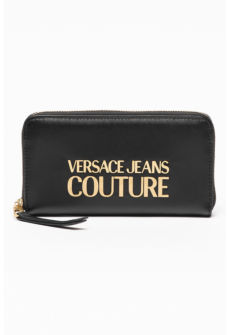 Versace Jeans Couture Portofel din piele ecologica cu aplicatie logo - Pled.ro