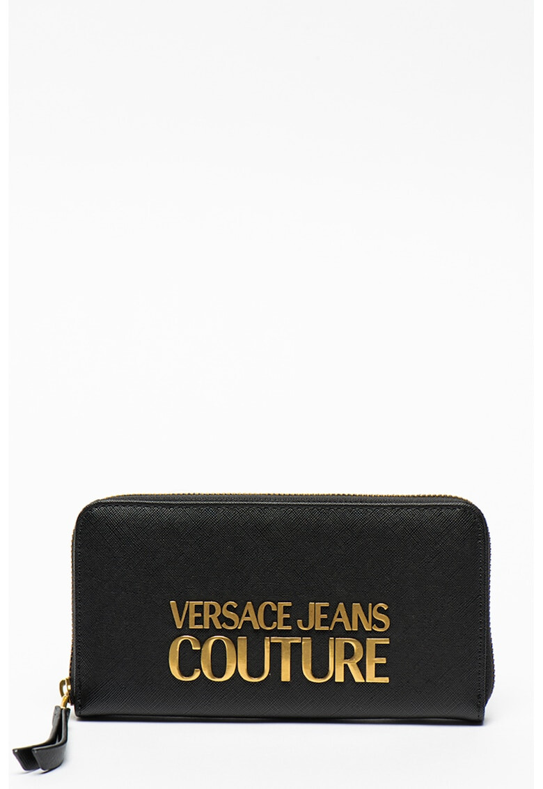 Versace Jeans Couture Portofel din piele ecologica cu aplicatie logo metalica - Pled.ro