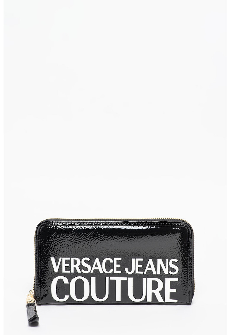 Versace Jeans Couture Portofel lucios cu logo in relief - Pled.ro