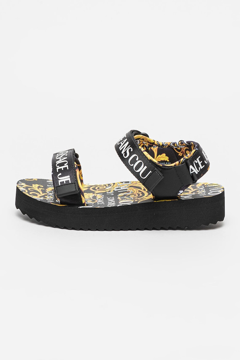 Versace Jeans Couture Sandale cu velcro si model cu inspiratie baroc - Pled.ro