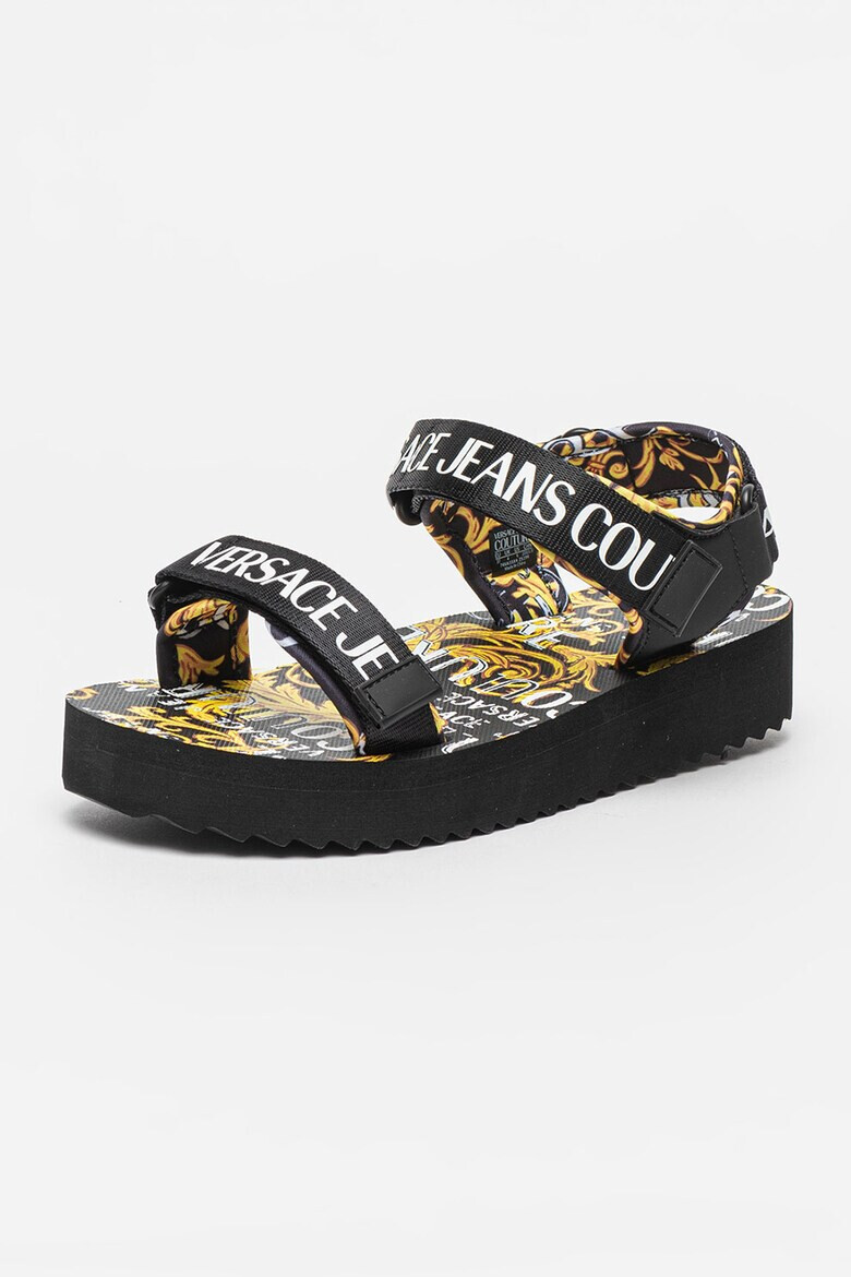 Versace Jeans Couture Sandale cu velcro si model cu inspiratie baroc - Pled.ro