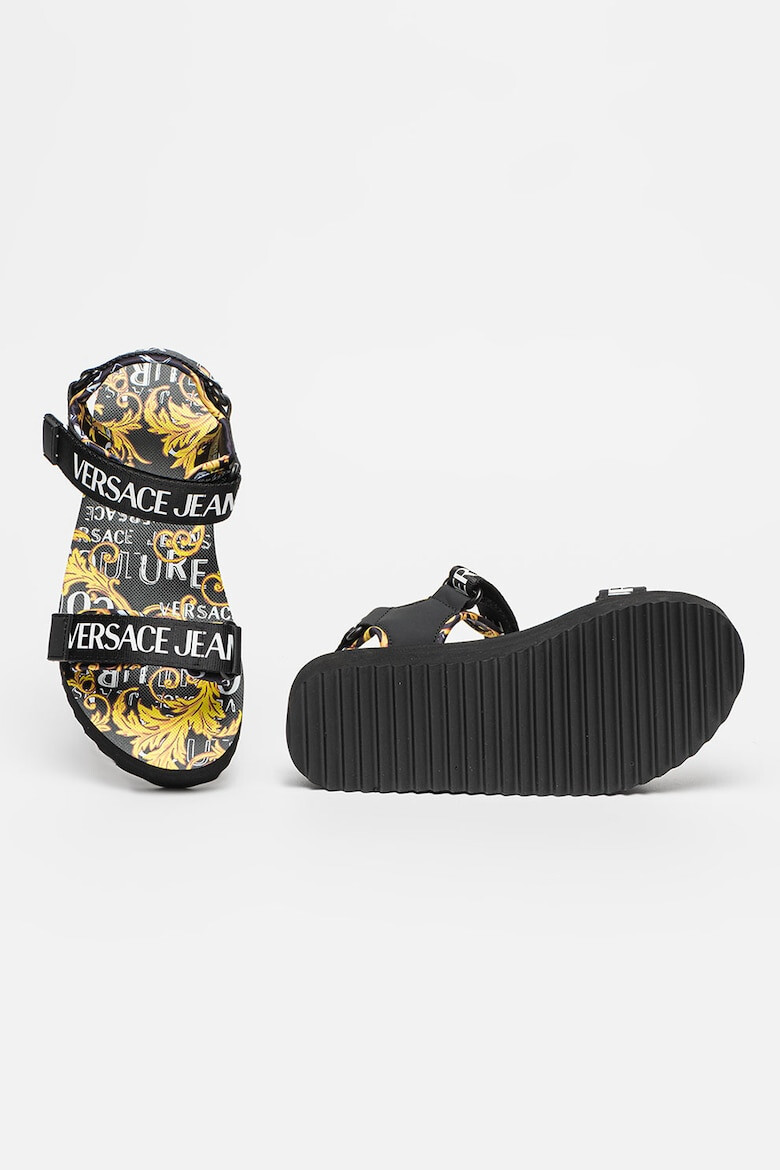 Versace Jeans Couture Sandale cu velcro si model cu inspiratie baroc - Pled.ro