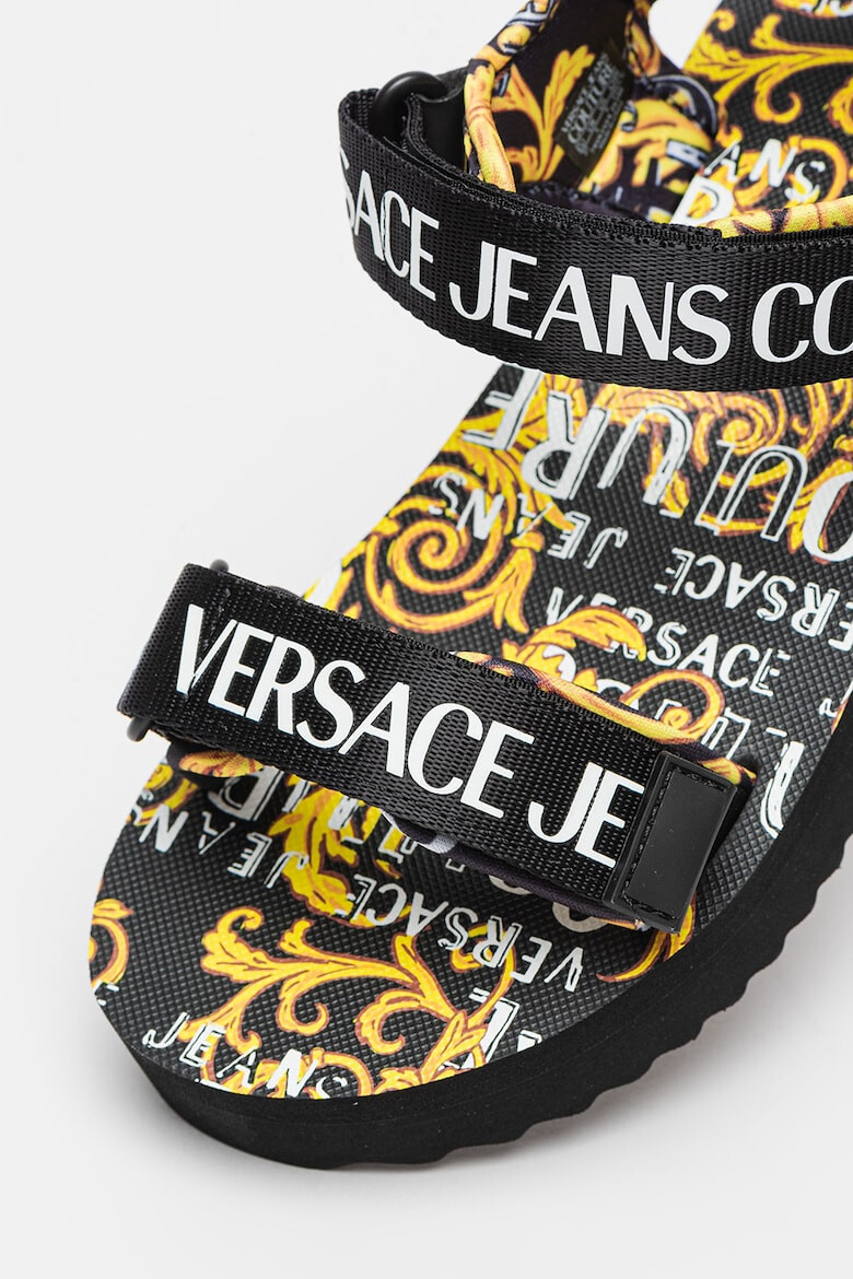 Versace Jeans Couture Sandale cu velcro si model cu inspiratie baroc - Pled.ro