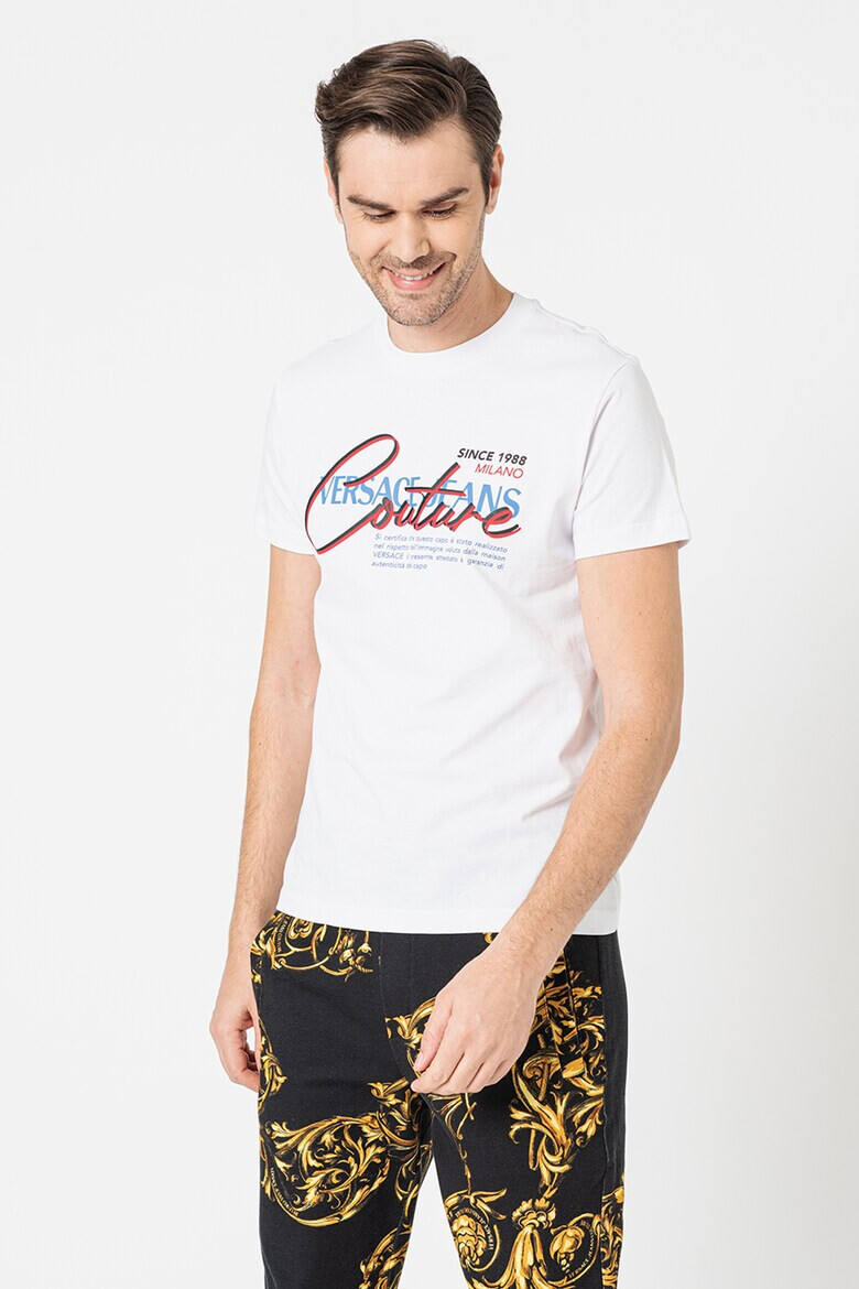 Versace Jeans Couture Tricou de bumbac cu logo - Pled.ro