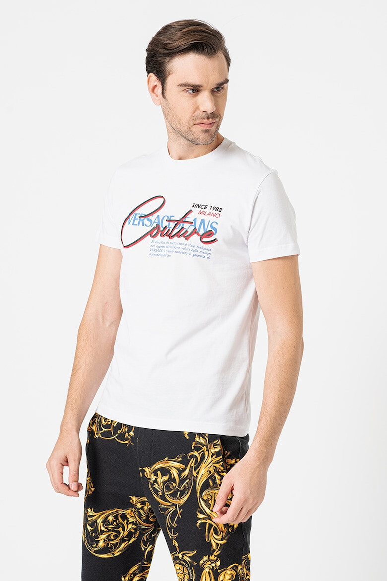 Versace Jeans Couture Tricou de bumbac cu logo - Pled.ro