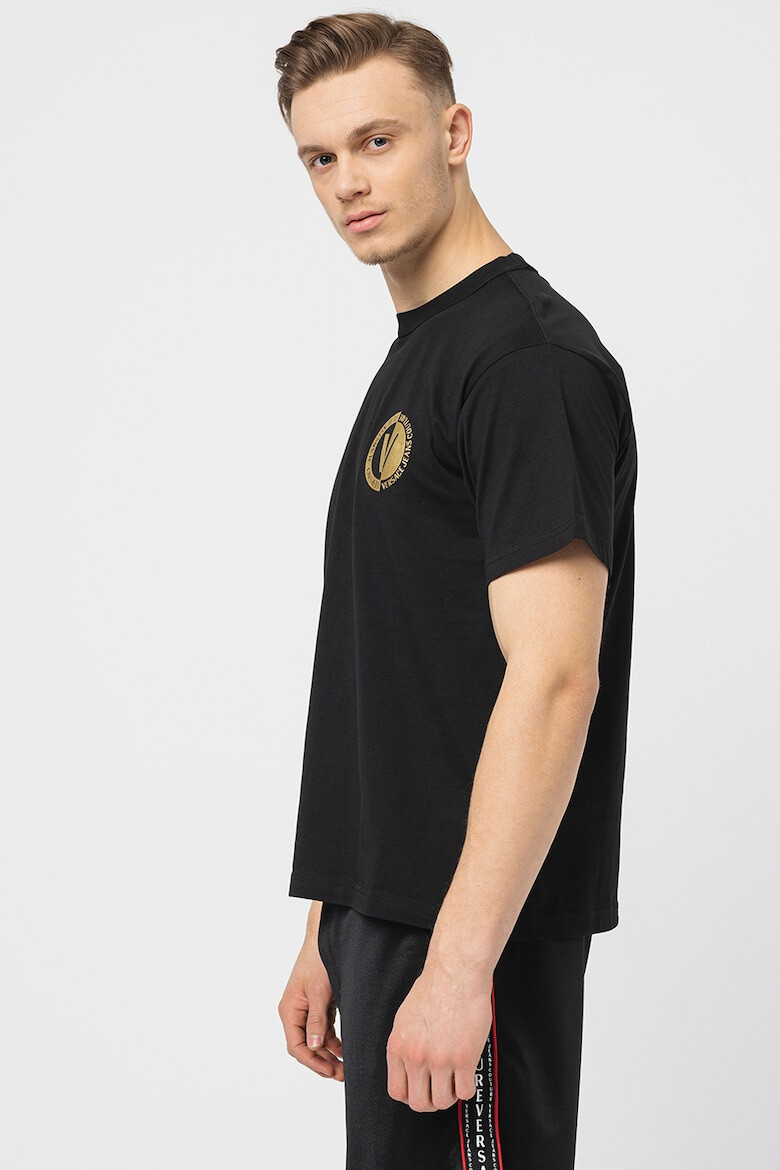 Versace Jeans Couture Tricou de bumbac cu logo pe piept - Pled.ro