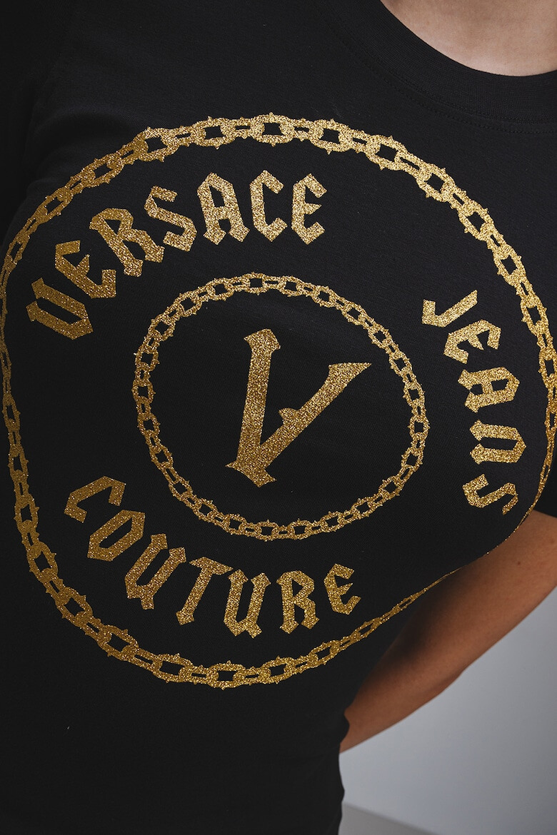 Versace Jeans Couture Tricou din amestec de bumbac cu logo - Pled.ro