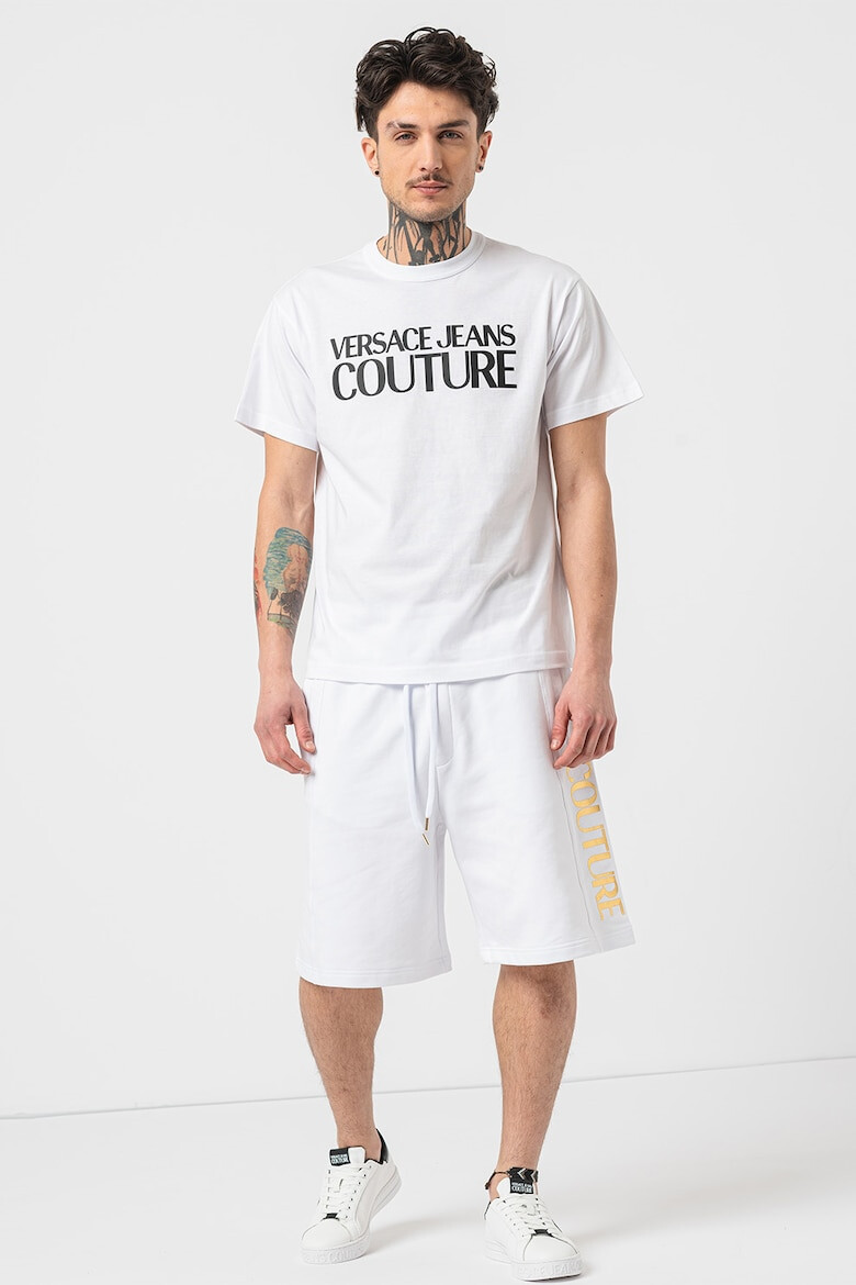 Versace Jeans Couture Tricou din bumbac cu imprimeu logo - Pled.ro