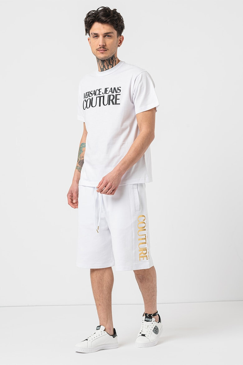 Versace Jeans Couture Tricou din bumbac cu imprimeu logo - Pled.ro