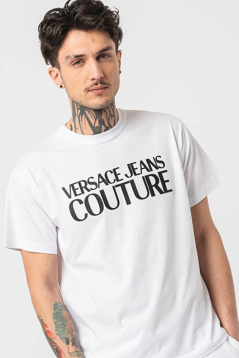 Versace Jeans Couture Tricou din bumbac cu imprimeu logo - Pled.ro