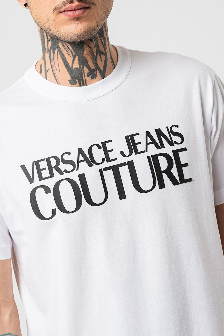 Versace Jeans Couture Tricou din bumbac cu imprimeu logo - Pled.ro