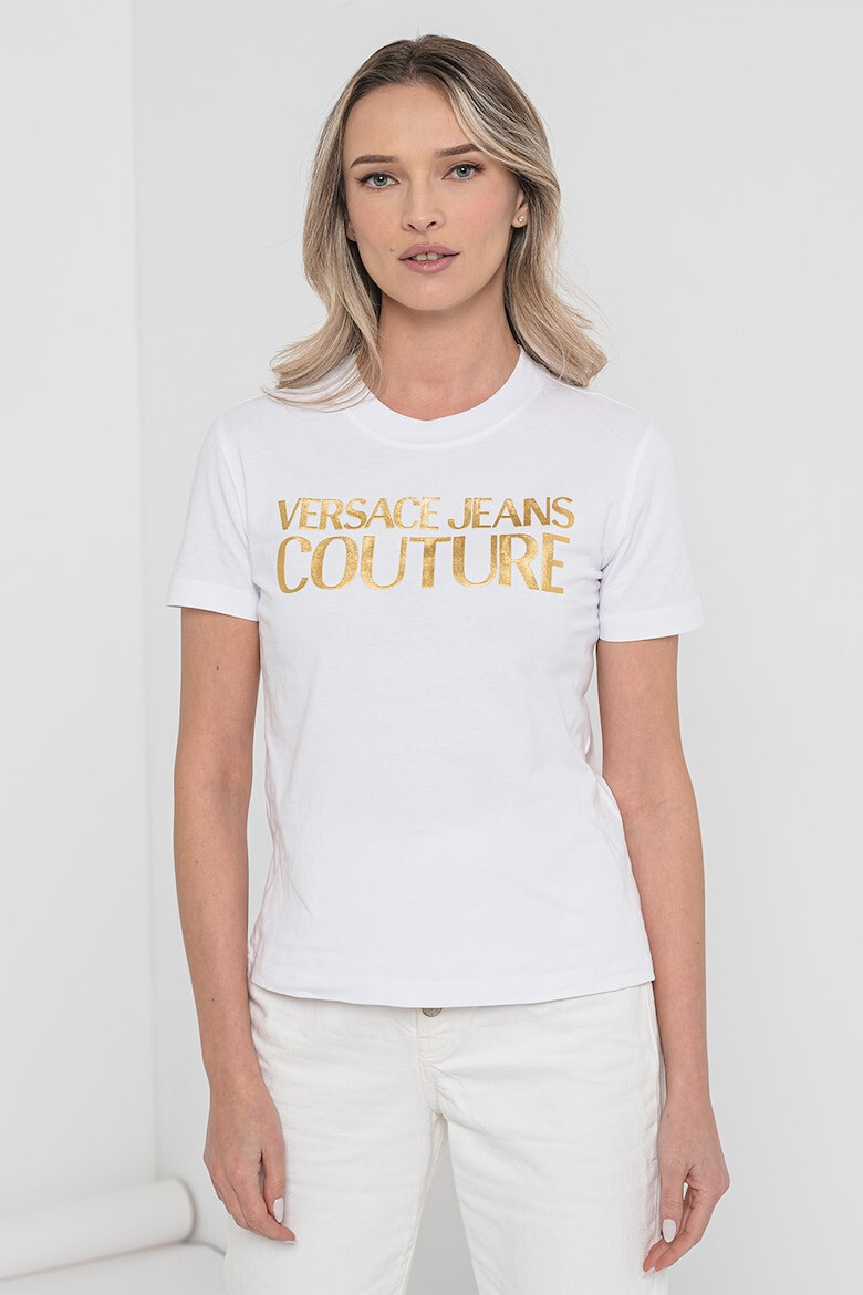 Versace Jeans Couture Tricou din bumbac cu imprimeu logo - Pled.ro