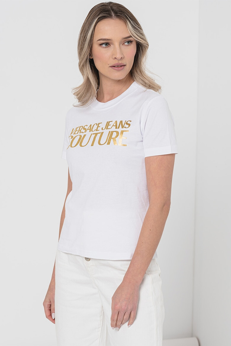 Versace Jeans Couture Tricou din bumbac cu imprimeu logo - Pled.ro