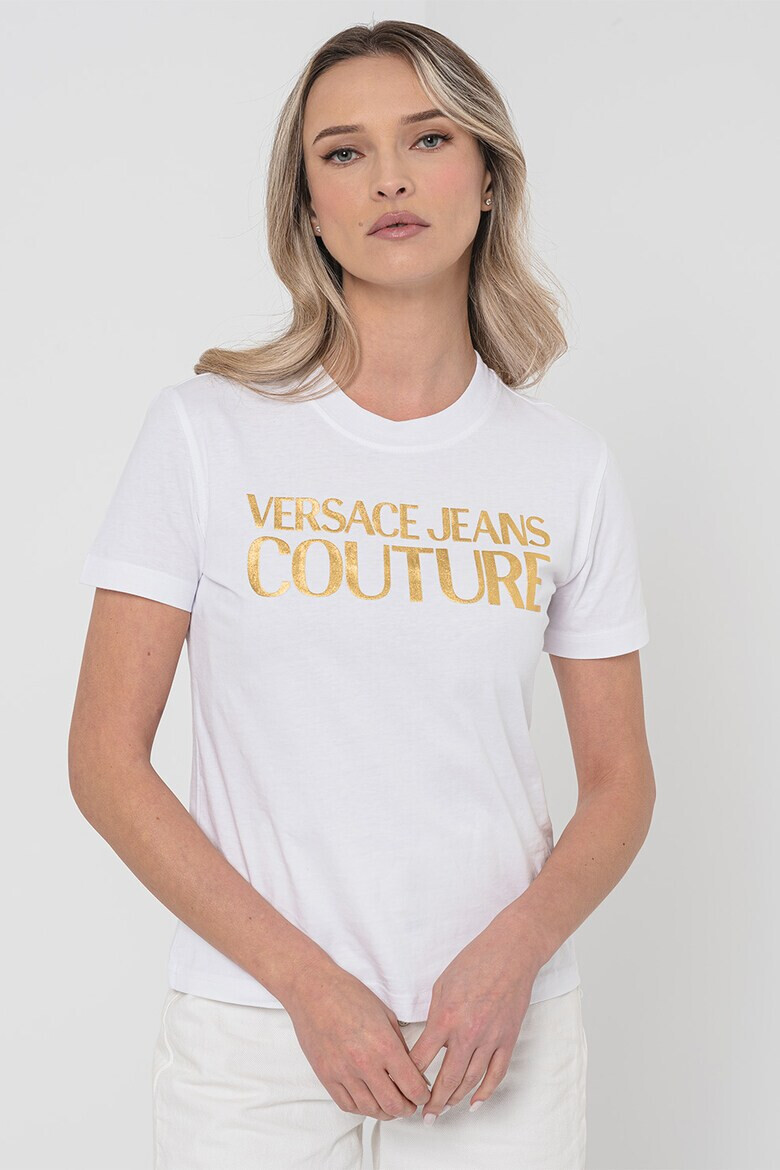 Versace Jeans Couture Tricou din bumbac cu imprimeu logo - Pled.ro