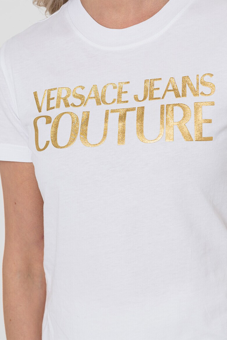 Versace Jeans Couture Tricou din bumbac cu imprimeu logo - Pled.ro