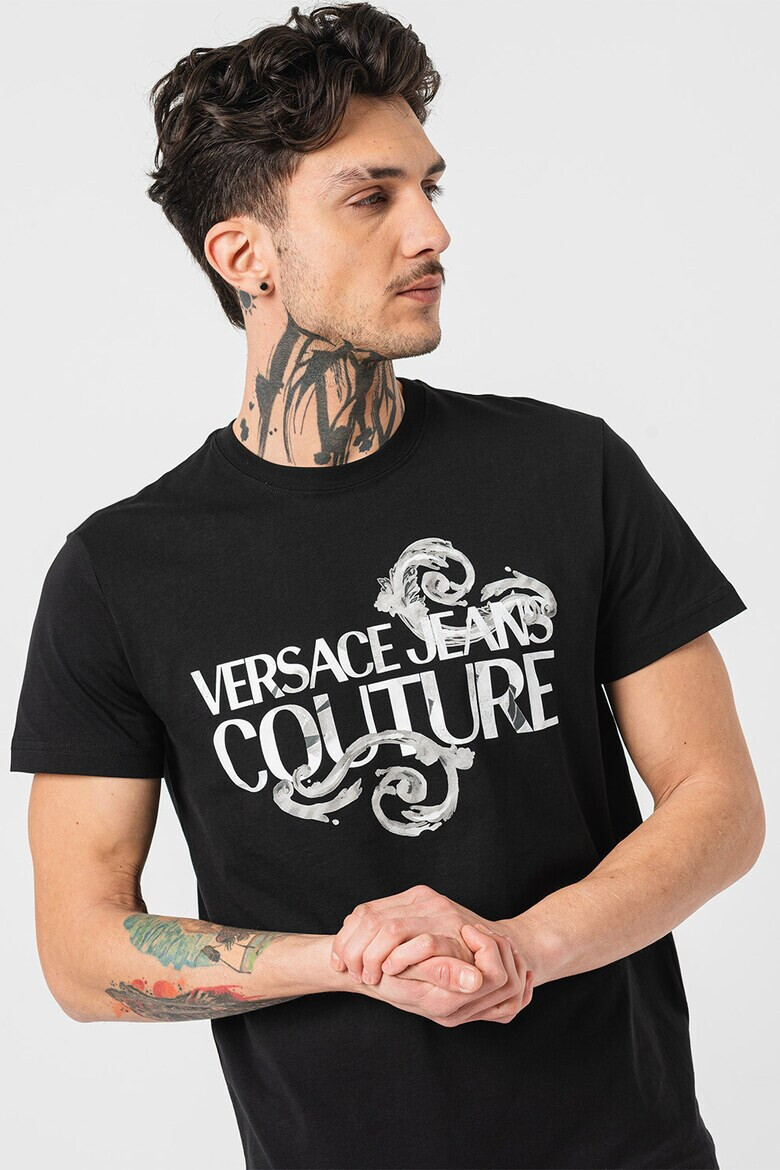 Versace Jeans Couture Tricou din bumbac cu imprimeu logo - Pled.ro