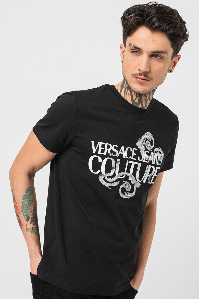 Versace Jeans Couture Tricou din bumbac cu imprimeu logo - Pled.ro