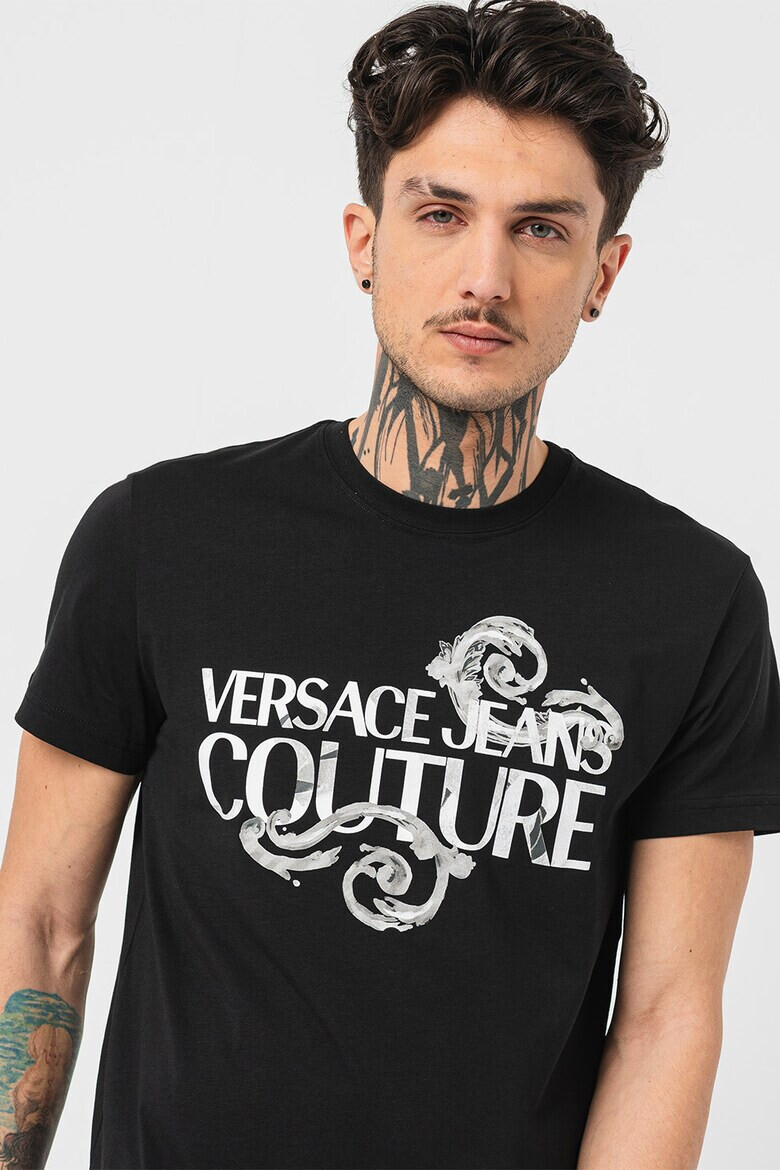 Versace Jeans Couture Tricou din bumbac cu imprimeu logo - Pled.ro