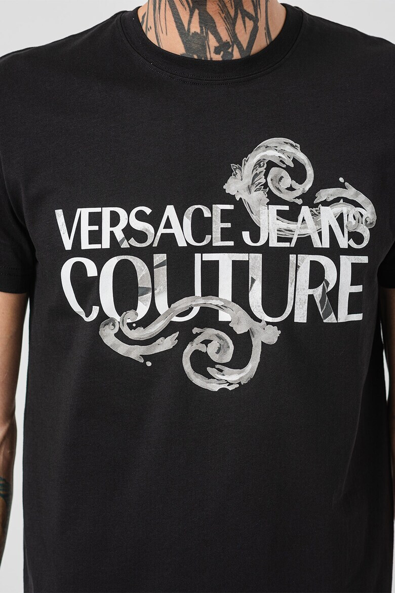 Versace Jeans Couture Tricou din bumbac cu imprimeu logo - Pled.ro