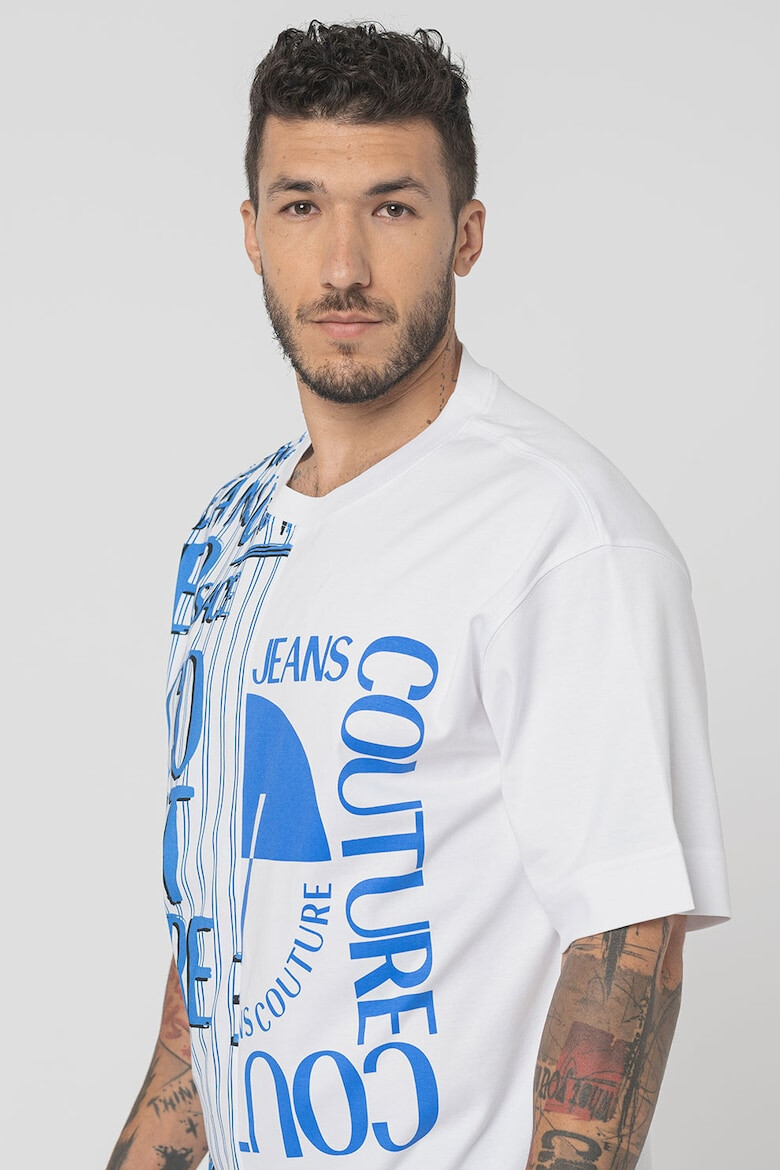 Versace Jeans Couture Tricou lejer cu imprimeu logo - Pled.ro