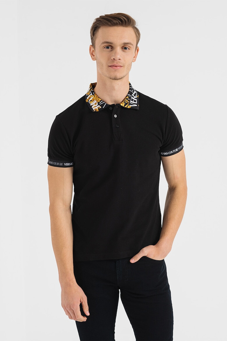 Versace Jeans Couture Tricou polo cu guler cu model - Pled.ro